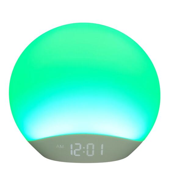 Reacher R7 Sunrise Alarm Clock Sound Machine Night Light Sleep Aid White EUC - Picture 12 of 12